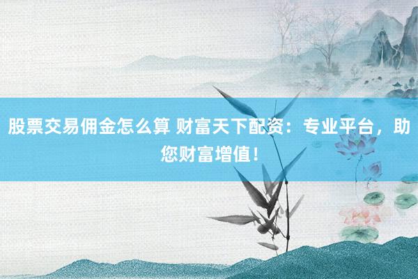 股票交易佣金怎么算 财富天下配资：专业平台，助您财富增值！