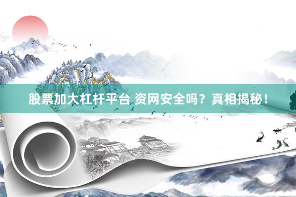 股票加大杠杆平台 资网安全吗？真相揭秘！